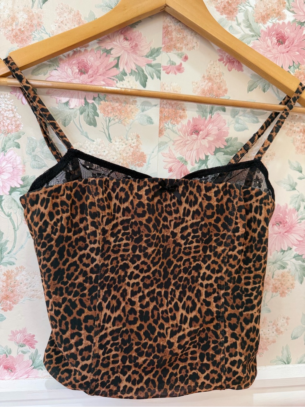 Edikted Leopard Print Cami in Brown and Black